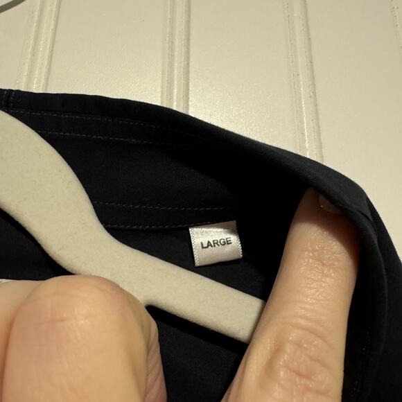 Batch Clothing Navy Blue Cotton Camp Shirt Mens Large - Picture 4 of 6